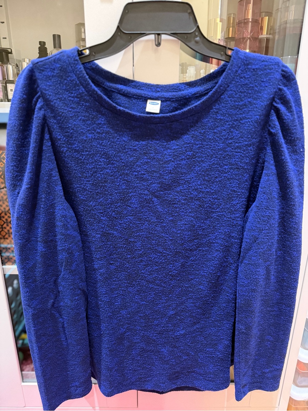 Preloved Old Navy Women's Cozy Royal Blue Long Sleeve Blouse